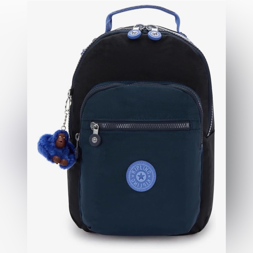 Kipling True Block Black and Navy Tablet Backpack